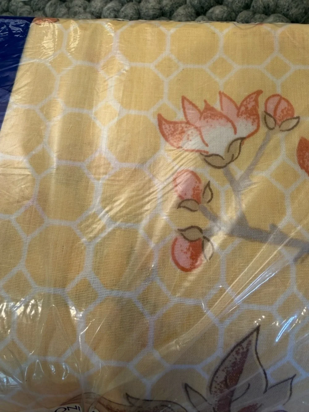 Danville Vintage No Iron Twin Flat Sheet - Yellow Floral